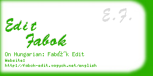 edit fabok business card